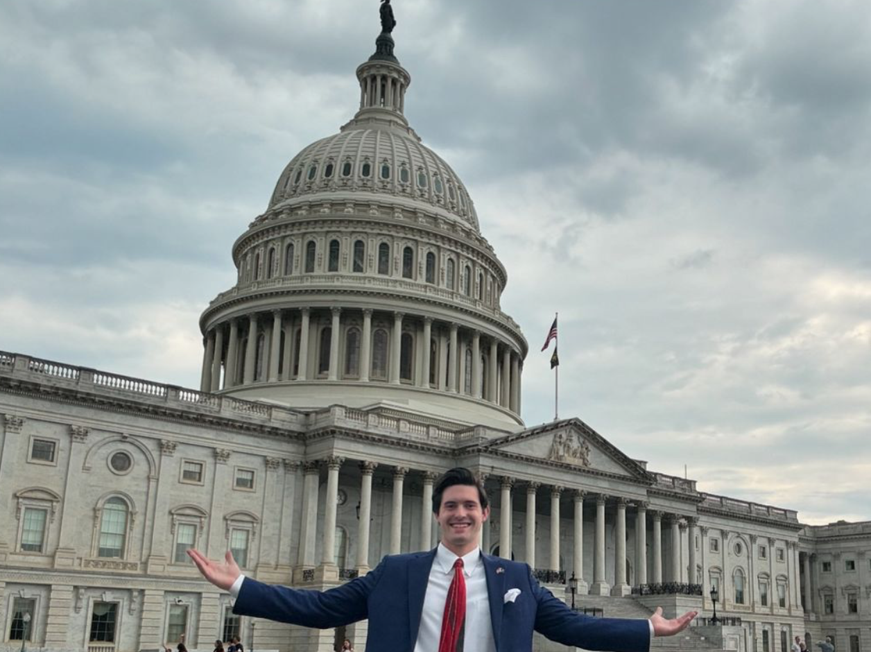 Colin Raby in front of the U.S. Capitol in Washington, D.C.