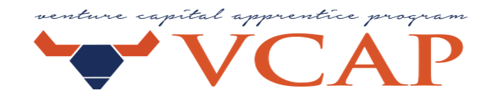 Orange vcap text with bull head illustration