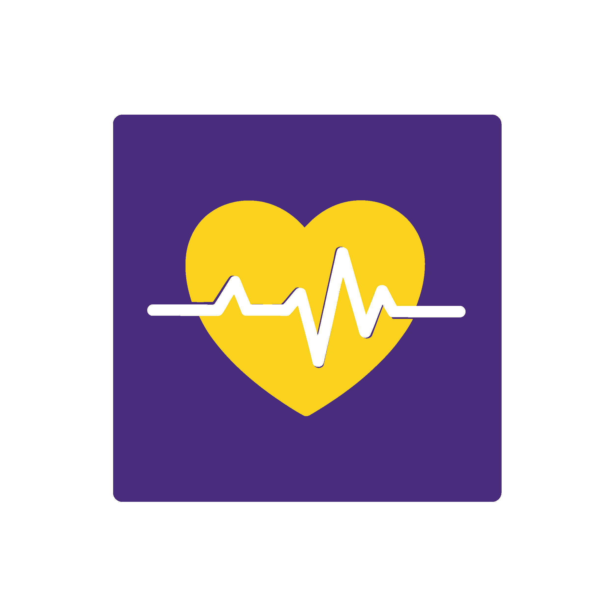heartbeat representing chronic health icon