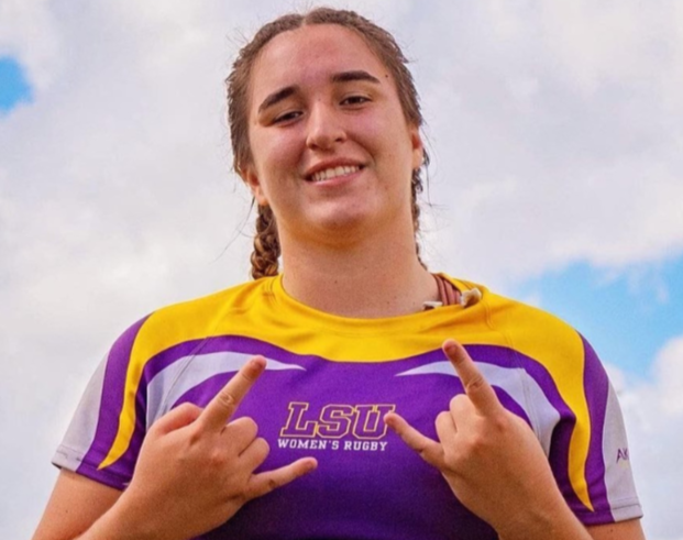 remington gillis poses in rugby uniform