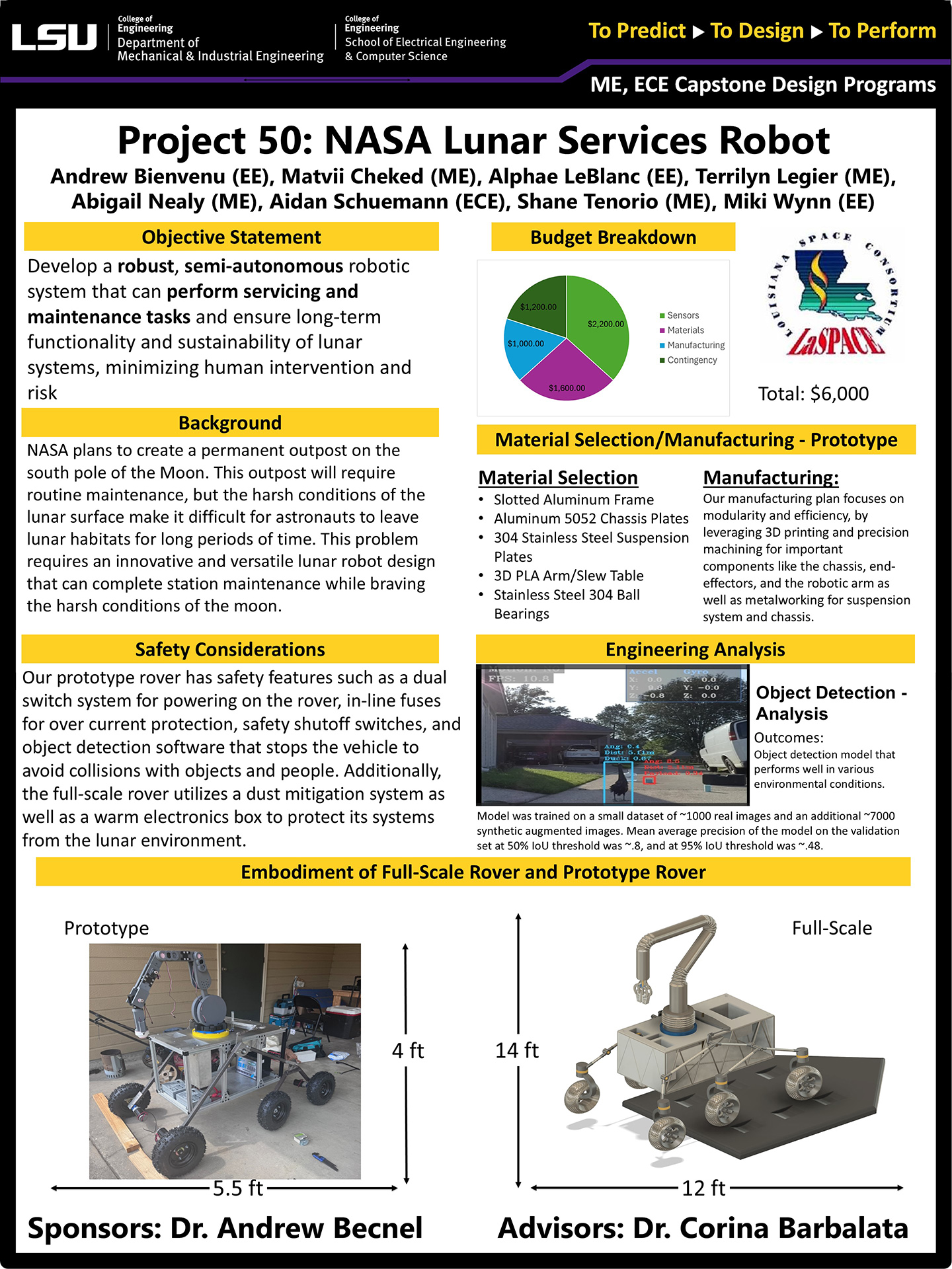 NASA RASC-AL Lunar Services Robot Poster Project 50: NASA RASC-AL Lunar Services Robot (2025)