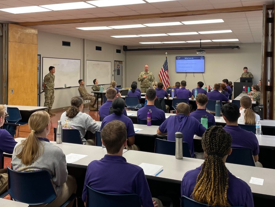 Cadets at Leadership Lab