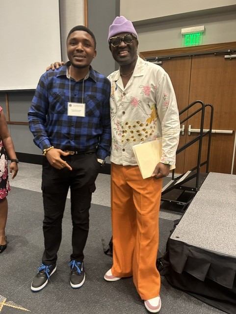 Princewill and Alain Mabanckou