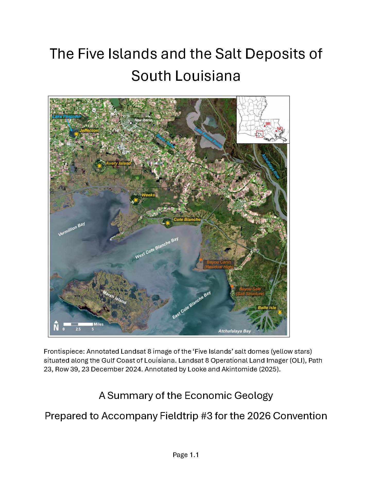       The Five Islands and the Salt Deposits of South Louisiana