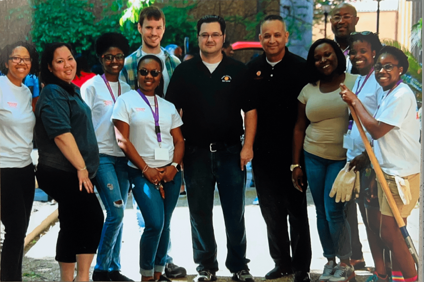NOBCChE students gardening